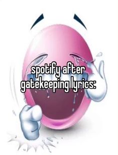 a pink ball with the words spotify after gate keeping injuries