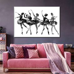 Ballerina Black Silhouettes Wall Art will give a dynamic look to any room. This beautiful canvas print is a reminder to dance to the beats of life and follow your passions. Silhouette Wall Art, Black Silhouette, Wall Art Elephant, Art Elephant, Off Sale, Gallery Wall, Elephant, Canvas Print, Digital Art