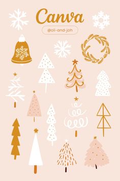 Canva Christmas Element, Festivals Illustration, Canva Clipart, Christmas Poster Ideas, Canva Font Combos, Canva Elements Free, Xmas Favors