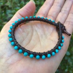 Turquoise Leather Wrap Bracelet - Turquoise Wrap Bracelet - Turquoise Bracelet - Leather Wrap - Sout Artisan Turquoise Hand Wrapped Wrap Bracelet, Artisan Hand Wrapped Turquoise Wrap Bracelet, Hand Wrapped Turquoise Spiritual Wrap Bracelet, Turquoise Hand Wrapped Bracelets For Festivals, Bohemian Hand Wrapped Turquoise Braided Bracelets, Bohemian Turquoise Hand Wrapped Braided Bracelets, Hand Wrapped Turquoise Friendship Bracelets For Festival, Bohemian Turquoise Hand-wrapped Braided Bracelets, Bohemian Turquoise Braided Bracelets