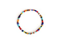 Add a playful pop of color to jewelry collection with our rainbow beaded bracelet. Made of a happy mixture of glass beads and small evil ete bead at the center. Details: - Glass beads - Small evil eye bead - Strung on an elastic cord For additional information, please feel free to contact us. Multicolor Evil Eye Bracelet With Colorful Round Beads, Casual Multicolor Evil Eye Bracelet For Beach, Casual Multicolor Beaded Evil Eye Bracelet, Multicolor Evil Eye Bracelet For Friendship With Colorful Beads, Multicolor Tiny Beads Evil Eye Bracelet, Leather Cuff Men, Beaded Evil Eye, Egyptian Bracelet, Beaded Rainbow