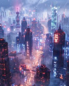 The Cyberpunk Shanghai City Japanese Neighborhood, Neo Conceptual Art, Modern Glass House, Futuristic Cityscape, Floating Restaurant, Contemporary Bedrooms, Traditional Japanese House, Japanese Castle