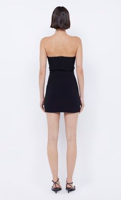 A statement party style, the BEC + BRIDGE Marielle Mini Dress features gathered detailing on bust, chic cut-outs, and fitted through the body. Bec Bridge, Prom Dress Shopping, Party Style, Brides And Bridesmaids, Party Fashion, Cut Outs, Mini Black Dress, Long Tops, Wedding Bride