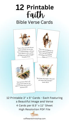 Bible Verse Printable Cards Images Of Jesus, Grow Your Faith, Grow In Faith