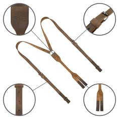 PRODUCT DESCRIPTION: They are perfect for formal occasions, such as weddings, dinner parties, and steampunk events, or any other special occasion where you want to look your best. The suspenders feature a classic "Y" back design with adjustable straps, allowing for a perfect fit for any body type. Overall, these leather suspenders are a great addition to any outfit and are sure to impress. MATERIAL TYPE: Full Grain Leather - Our products are built to withstand the wear and tear of everyday use. Suspenders With Belt, Iron Holder, Leather Suspenders, Case Knives, Leather Scraps, Sunglass Holder, Coin Holder, Dopp Kit, Western Leather