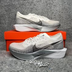 Item: Nike Zoomx Vaporfly Next% 3 Men White Grey Running Style Code: Dv4129-100 Condition: 100% Authentic. Brand New Never Worn. Box Included Color: White/Grey Seller Notes: -100% Trusted Seller. Your Satisfaction Is Very Important To Me! -Orders Before 8am Pst Will Ship Out Same Day; Orders After 8am Pst Will Ship Out Next Business Day, Guaranteed!(Special Requests Available, Please Ask!) -Shipping From California -Bundles Available!!! -All Sales Are Considered Final. Unless, Wrong Item Was Rec Sporty Fade-resistant Gray Trail Running Shoes, Dynamic Gray Fade-resistant Running Shoes, Nike Vapor Max Fly Knit 3, Nike Vaporfly Next % 2, Running Fashion, White Nikes, Nike Men, Nike Shoes, Athletic Shoes