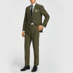 This men’s green tweed 3-piece suit, designed in a traditional tailcoat style, showcases the distinctive texture and vintage appeal of tweed, blending classic charm with refined elegance—perfect for wedding occasions. Material: 20% wool / 80% Polyester Care Instructions: Professional dry cleaning Style 1: Single Breasted, Brown or Black Buttons & Notched LapelStyle 2: 2 Welt PocketStyle 3: Flat & Center VentStyle 4: Fully LinedStyle 5: Zipper Closure & 2 Seam Pockets & 2 Hip Pockets Package：1*Ja Fall Wedding Suits, Classic Tuxedo, Green Tweed, Tuxedo Blazer, Lapel Blazer, Tuxedo Suit, Custom Suit, Suits And Jackets, Blazer Vest