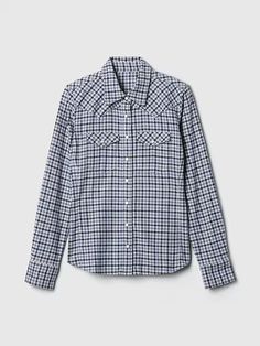 Flannel Western Shirt | Gap Cheap Retro Flannel Shirt With Button Closure, Western Flannel, Western Long Sleeve Flannel Shirt With Button Closure, Plaid Long Sleeve Western Flannel Shirt, Cheap Button-up Flannel Shirt With Snap Buttons, Cozy Flannel, Western Shirt, Western Shirts, Snap Button