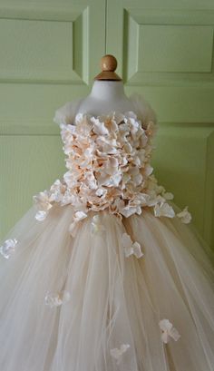 Flower girl dress Champagne Dress Champagne tutu dress, flower top, hydrangea top, toddler tutu dress Cascading flowers Champagne Pink Bridesmaid Dress, Pink Champagne Wedding, Toddler Tutu Dress, Flower Girl Dresses Country, Flower Girl Dresses Champagne, Weddings Dress, Flower Girl Robes, Kid Dress, Cascading Flowers