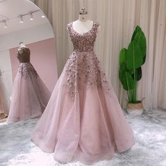 Elegant Ball Gown Rose Pink Evening Dress: Luxury Crystal Arabic Long Formal Dress for Women's Wedding Party Romantic Bridesmaid Dresses, Dress Lengths, Princess Evening Dress, Rose Pink Dress, Dress Crystal, Long Formal Dresses, Elegant Ball Gowns, Pink Evening Dress, Dresses 2022