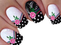 Acrylic Nail Designs Classy, New Years Nail Art, Line Nail Art, Pretty Toe Nails, Tropical Nails, Spring Acrylic Nails, Spring Nail Trends