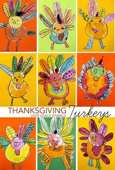 Teacher directed Thanksgiving turkey drawings!! I love how unique each one turned out!! I will be using this!! Draw A Turkey, Thanksgiving Arts And Crafts, Thanksgiving Art Projects, Grade 1 Art, Turkey Drawing, Thanksgiving Turkeys, Thanksgiving Kindergarten, Thanksgiving School, First Grade Art