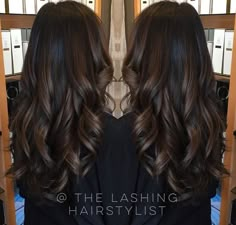 Milk Brown Balayage, Neutral Brunette Balayage, Black Hair Balayage Chestnut, Espresso Balayage On Black Hair, Deep Chocolate Brown Hair Baylage, Dark Brown Almost Black Hair Color, Black Hair Mocha Balayage, Hair Color Highlights And Lowlights, Fall Haircuts