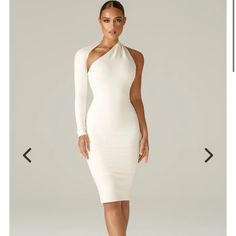 Tried On Once And Did Not Return! Never Worn Otherwise, Beautiful Fit But Chose A Different Dress. Different Dresses, Off White Color, White Cream, Cream White, White Color, Timeless Fashion, Midi Dress, Long Sleeve Dress, Off White