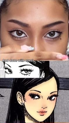 Anime Eyebrows Makeup, Tomie Makeup, Anime Makeup, Swag Makeup, Ethereal Makeup, Makeup Tut, Halloween Makeup Tutorial, Regular Show, Grooming Tips