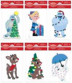 the christmas stickers are all in different designs