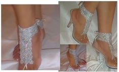 Silver Sequin Barefoot Sandals By Designs By Loure, Silver Sequin Bottomless Sandals, Beach Bride Sandals, Silver Sequin Foot Jewelry sold by Designs By Loure on Storenvy Bride Sandals, Women Church Suits, Church Suits, Cream Aesthetic, Sandals Beach, Beach Bride, Foot Jewelry, Silver Sequin, Selling Jewelry