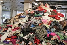 Image result for pile of clothes Patagonia Store, Pile Of Clothes, Huge Clothes, Uni Fashion, Thought Clothing, Textile Recycling, Art Major, African Continent, Recycling Center