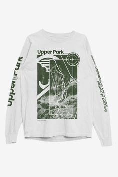 Pathfinder Standard Long Sleeve Shirt Find your path with our Pathfinder Standard Long Sleeve Shirt. Inspired by riding the trails in Upper Park and featuring the park from a birds eye view. Complimented with a quote from the legendary artist Pablo Picasso, "Every act of creation is first and act of destruction." The 10 Mile Collection With the essence of Upper Bidwell Park in every design, The 10 Mile Collection is inspired by our favorite trails, landmarks, and swimming holes. Named for the te Long Sleeve Graphic Tees, T Shirts Design, Short Women Fashion, Shirt Design Inspiration, Hat Shop, Sleeve Designs, Outerwear Women, Graphic Shirts, Shirt Shop