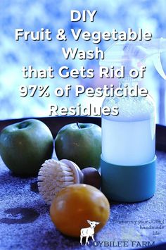 fruit and vegetable wash that gets rid of 99 % of pesticide resilles