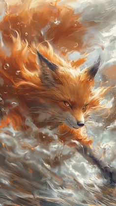 Animal Pfp, Japanese Kitsune, Cunning Fox, Fox Spirit, Hummingbird Art