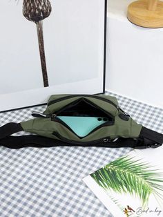 BirdinBag - Stylish Unisex Green Waist Bag for Trendy Fashion Enthusiasts Army Green Bag, Waist Bags, Bum Bag, Save The Planet, Green Bag, Waist Bag, Army Green, Trendy Fashion, Pu Leather