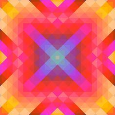 an abstract colorful background with squares and lines in the shape of a star or hexagon