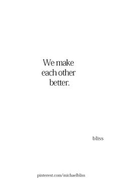 a white book cover with the words we make each other better