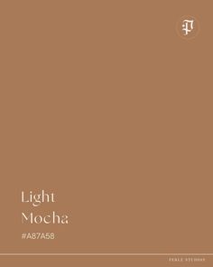 the cover of light mocha