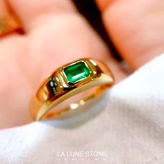 Please visit my shop to explore more unique items. https://lalunestonejewelry.etsy.com There are lots more unique items in emerald section. Feel free to visit and explore! https://www.etsy.com/ca/shop/LaLuneStoneJewelry?ref=shop-header-name&listing_id=1741588646&from_page=listing&section_id=40568675 Every piece of stone in my shop is natural and untreated ! Unique retro emerald Ring,14k18k glossy yellow gold emerald ring,art deco emerald engagement ring,Delicate & attractive emerald ring About R Emerald Cut Ruby Ring In Gold, Elegant 14k Stamped Emerald Ring, Luxury Emerald Birthstone Ring For Promise, Luxury Emerald Birthstone Promise Ring, Emerald Signet Ring For May Birthstone, Yellow Gold Emerald Signet Ring Gift, Luxury Gold Solitaire Emerald Ring, Gold Emerald Signet Ring For Promise, 14k Gold Emerald Cut Emerald Ring For May Birthstone