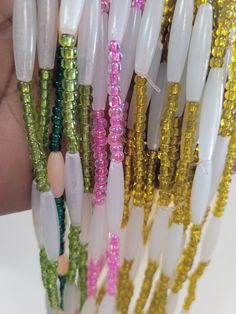 Colorful waist beads Green Waist Beads For Beach, Green Colorful Waist Beads For Beach, Green Waist Beads For The Beach, Green Tiny Round Beads Waist Beads, Green Beaded Waist Beads For Beach, Green Beaded Waist Beads For The Beach, Green Tiny Beads For Party, African Waist Beads, Waist Beads