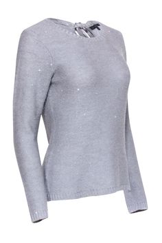 This sequin embellished sweater from Brooks Brothers is the perfect choice if you're looking to sparkle! The unique necktie design will add the perfect amount of glam to any look. Get your shine on with this knockout piece! Size M Shell 60% Polyester, 40% Wool Trim 97% Polyester, 3% Spandex Pull over Back necktie detail Bust 38" Waist 34" Shoulder to hem 24.5" Sleeve length 27" Necktie Design, Embellished Sweater, Embellished Sweaters, Buy Shoes Online, Shine On, Brooks Brothers, Sweater Weather, Classic Shirt, Necktie