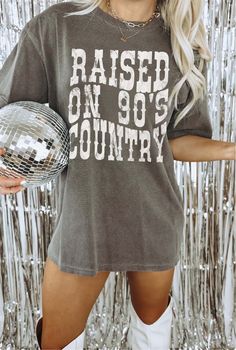 Raised on 90s Country Shirt, Vintage 90s Country Tee, Distressed Country Concert Tee, Western TShirt, Country Music Lover Shirt *IMPORTANT PLEASE READ BEFORE PURCHASING* My store uses DTG (Direct to Garment) printing. This means the design is printed into the garment. This means it is designed to last longer than other printing processes. Due to this printing process the design colors may not be as vibrant as shown in the photos. There may at times be a slight difference between real and perceiv Raised On 90s Country, Western Tshirt, Country Concert Shirts, 90s Country, Music Shirts, Country Tees, Country Style Outfits, Country Music Shirts, Country Concerts