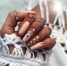 Designs For Long Nails, Ballerina Nails Designs, Fall Nail Art Designs, Winter Nails Acrylic, Trendy Nail Art Designs, Best Nail Art Designs, Nail Art Wedding, Trendy Nail, Nails 2020