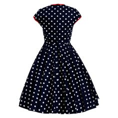 Navy Dress Polka Dot Dress Retro Dress Red Bow Pin up Dress Rockabilly Dress Navy Vintage Dress 50s Bowie Dress, Polka Dot Dress Vintage, Navy Polka Dot Dress, Vintage Dresses 50s, Dress Retro, Pin Up Dresses, Dress Pin, Rockabilly Dress, Full Circle Skirts