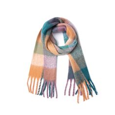 PRICES MAY VARY. MATERIAL - 100% high quality acrylic with cashmere feeling, extremely cozy, skin-friendly and lightweight, keep you warm in cold weather; No pilling; No scratchy to skin SIZE - 84.6"x13.8" with tassels,The winter scarfs is soft, medium weight, wrap the oversized scarf freely around any outfit and it will keep you warm all day long DESIGN FEATURE - Fashion plaid pattern, vibrant colors to choose, bring you a colorful winter; Plaid scarves are never out of style, match all the out Mohair Scarf, Orange Coffee, Deep Yellow, Polyester Scarf, Checked Scarf, Cozy Scarf, Blue Green Orange, Womens Cashmere, Warm Autumn