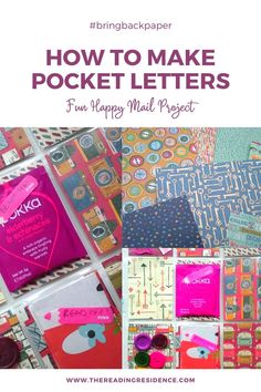 a collage of pictures with the words how to make pocket letters