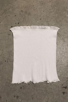 PRL Ribbed Cut Off Tube Top Tank 140 in White - Small – One More Chance Vintage