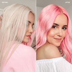 Refresh your hue with our Color Depositing Daily Conditioners! Our less-toxic, revitalizing coloring conditioner offers an effortless way to rejuvenate your hair color, while hydrating and restoring luminosity. Perfect for everyday use to keep color bright or as an extra boost when your hair feels dull. Natural oils like Jojoba and Coconut provide weightless hydration that your hair and scalp will love! The failproof application is easy to use and will leave you feeling confident and refreshed! Hair Coloring Accessories, Pastel Pink Hair Color, Pink Hair Color, Healthy Colors, Light Pink Hair, Color Safe Shampoo, Pink Hair Dye, Pink Coloring, Bleaching Your Hair