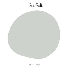 the sea salt color scheme is shown in shades of gray, white and light green