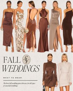 the fall and winter wedding dresses are available in different colors