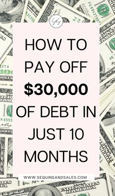 How to Pay Off $30,000 of Debt in Just 10 Months How To Save 40000 In A Year, Paying Debt Quotes, How To Pay Off 10000 In Debt Fast, Debt Free Images, Manifest Debt Free, Best Way To Get Out Of Debt, How To Become Debt Free, Debt Pay Off Tracker