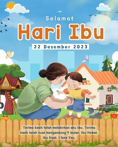 the poster for selamat hari ibu