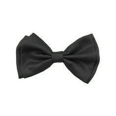 This is a classic style bow tie. It is pre-tied and contain a clip. This bow tie is great for formal events such as weddings, to casual dances. Bow ties are the clean, classy accessory to any outfit.The largest neck size for this bow tie is 19 inches.The polyester ("SILK-feel") bowtie is 4.5 Inches x 2.4 Inches Size: One Size.  Color: Black.  Gender: male.  Age Group: adult.  Pattern: solid. Solid Color Bow Tie For Party, Classic Black Bow With Butterfly Knot, Formal Bow With Butterfly Knot, Formal Butterfly Knot Bow Tie, Classic Black Butterfly Knot Bow, Bow Ties For Black-tie Events, Black Tie Decorative Bow Tie, Black Bow Tie With Butterfly Knot For Business, Classic Adjustable Bow With Bow Tie Back