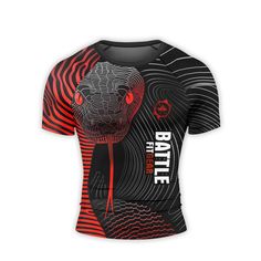 a black and red shirt with the words battle on it