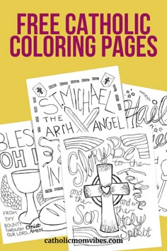 catholic coloring pages with the text free catholic coloring pages