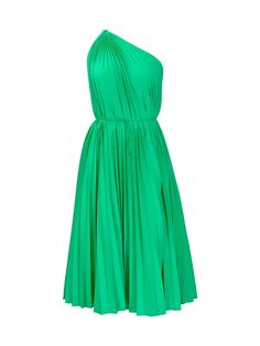 Asymmetric Pleated Ruffled Solid Color A-Line Plus Size One-Shoulder Midi Dresses Spring Ruched A-line Pleated Dress, Summer A-line Pleated Dress With Pleated Bodice, Stretch A-line Pleated Midi Dress, Spring Pleated A-line Dress With Ruched Detail, Spring A-line Pleated Dress With Ruched Detail, Spring A-line Pleated Ruched Dress, Spring One-shoulder Lined Dress, Fitted A-line Pleated Dress For Summer, Spring A-line One Shoulder Cocktail Dress