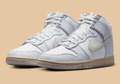 RARE Nike Dunk High Spray Paint White Pure Platinum Size UK 6 BNIB | eBay Basketball Silhouette, Nike Sb Dunk High, Sb Dunk High, Nike Dunk High, High Sneakers, Dunk High, Nike Sb Dunks, Retro Shoes, Basketball Sneakers