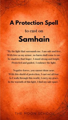 Celebrate the enchanting spirit of Samhain, the witch's new year, with a powerful protection spell perfect for beginners! As the veil thins and magick fills the air, gather around a bonfire, share ghostly tales, and honor your departed loved ones. This easy protection spell will shield you and your loved ones from negativity, making it an essential addition to your collection of witchcraft recipes. Whether you're crafting spirit dolls or hosting a dumb supper, embrace the magic of the season with this versatile spell. Safeguard your energy and enhance your practice with this must-try protection chant! ✨🔮 #ProtectionSpell #Samhain #Witchcraft #SpellsForBeginners #MagickBook #WitchSpells #SamhainCelebration Easy Protection Spell, Simple Protection Spell, Witchcraft Recipes, Wiccan Tips, Powerful Protection Spell, Easy Witchcraft, Samhain Ritual