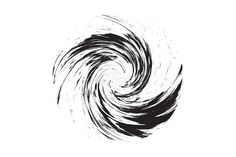 an abstract black and white swirl design on a white background royalty illustration stock images, clipping